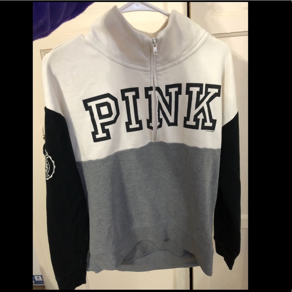 Pink half zip